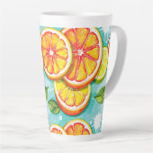 Tasse Latte Éclaboussure de Citron (Angle droit)