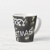Tasse Latte Éclairage d'argent pétillant Latte de Noël (Angle droit)