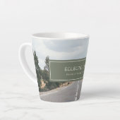 Tasse Latte Eclectique Chick Find Me on YouTube & Facebook Log (Angle gauche)