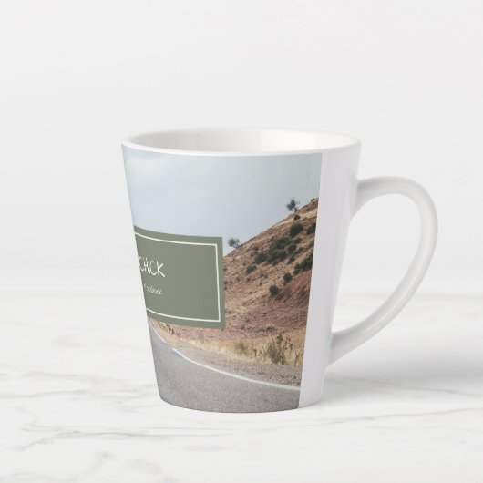 Tasse Latte Eclectique Chick Find Me on YouTube & Facebook Log (Droite)