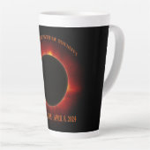 Tasse Latte Éclipse solaire totale (Angle droit)