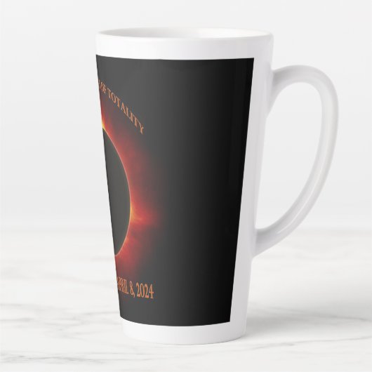 Tasse Latte Éclipse solaire totale (Droite)