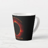Tasse Latte Éclipse solaire totale (Angle droit)