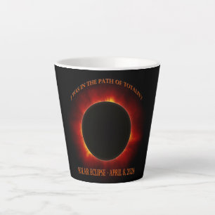Tasse Latte Éclipse solaire totale