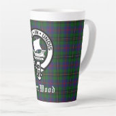 Tasse Latte Ecosse Clan Wood Crest & Tartan (Angle droit)