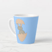 Tasse Latte Écouter du lapin de l'Oeuf Étrange (Angle gauche)