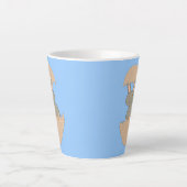 Tasse Latte Écouter du lapin de l'Oeuf Étrange (Devant)