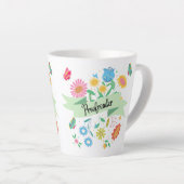 Tasse Latte Écran à ressort floral (Angle droit)