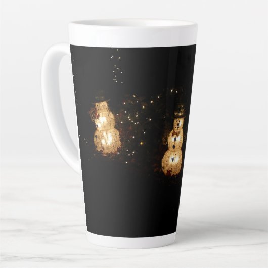 Tasse Latte Écran Luminaire Snowman (Angle gauche)