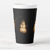 Tasse Latte Écran Luminaire Snowman (Devant)