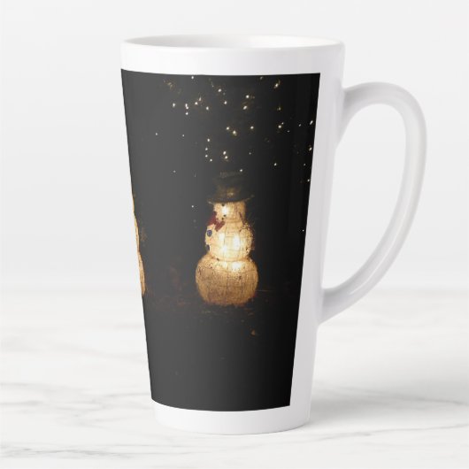 Tasse Latte Écran Luminaire Snowman (Droite)