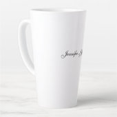 Tasse Latte Écriture manuscrite moderne élégante simple profes (Angle gauche)