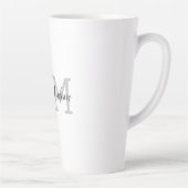 Tasse Latte Écriture manuscrite moderne monographie Nom Initia (Droite)