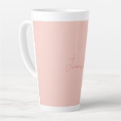 Tasse Latte Écriture manuscrite moderne simple Votre nom (Angle gauche)