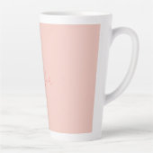 Tasse Latte Écriture manuscrite moderne simple Votre nom (Droite)