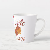 Tasse Latte Écrivons que c'est l'automne (Droite)