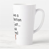 Tasse Latte Écureuil à courte portée (Droite)