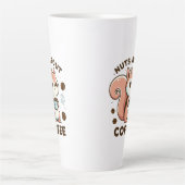 Tasse Latte Écureuil Mignon Fou de Café Drôle (Devant)