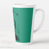 Tasse Latte Edgar Allan Poe Art (Droite)