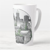 Tasse Latte Edmonton City Canada (Angle droit)