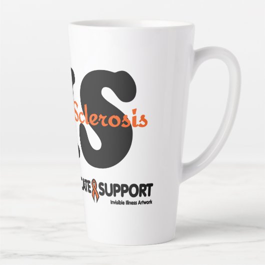 Tasse Latte Éduquer le support de l'avocat...MS (Droite)