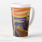 Tasse Latte Edvard Munch Le Cri Affolé (Angle droit)