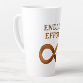 Tasse Latte Effort sans fin : Le pouvoir de la persévérance (Angle gauche)