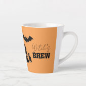 Tasse Latte Éffrayant Hauné Maison & Sorcière Silhouette | (Droite)