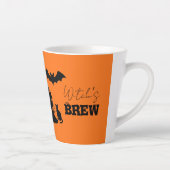Tasse Latte Éffrayant Hauné Maison & Sorcière Silhouette | (Droite)