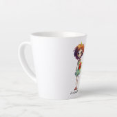 Tasse Latte Éffrayant, Mais Cute Zombie Kid - Adorable Macabre (Angle gauche)