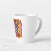 Tasse Latte Éffrayant Mama - Messy Bun Skull (Angle droit)