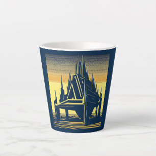 Tasse Latte Église futuriste SF 2