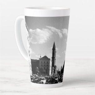 Tasse Latte Église universitaire vintage munich ludwigstraße