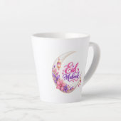 Tasse Latte Eid Mubarak (Angle droit)