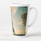 Tasse Latte Eiffel tour lancer oreiller (Droite)