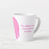 Tasse Latte elefante rosa  (Angle droit)