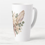 Tasse Latte Élégance de Noël céleste (Angle droit)