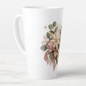 Tasse Latte Élégance de Noël céleste (Angle gauche)