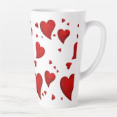 Tasse Latte Élégant Glam Fab Chic élégant Red Heart tendance (Droite)