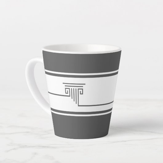 Tasse Latte Élégant Minimaliste (Angle gauche)