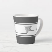 Tasse Latte Élégant Minimaliste (Angle droit)