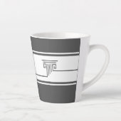 Tasse Latte Élégant Minimaliste (Droite)