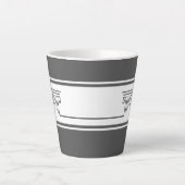 Tasse Latte Élégant Minimaliste (Devant)