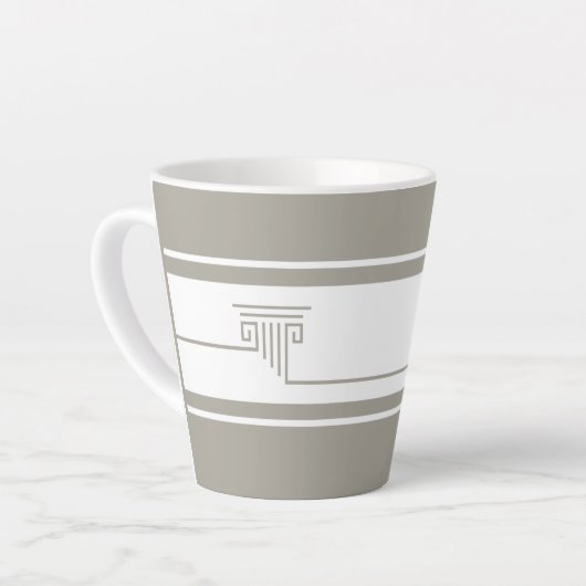 Tasse Latte Élégant Minimaliste (Angle gauche)