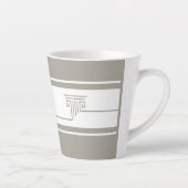 Tasse Latte Élégant Minimaliste (Droite)