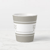 Tasse Latte Élégant Minimaliste (Devant)