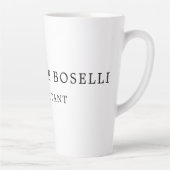 Tasse Latte Élégant minimaliste professionnel classique (Droite)