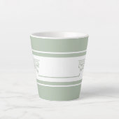 Tasse Latte Élégant Moderne (Devant)