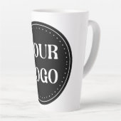 Tasse Latte élégant, moderne, raffiné et éditable. (Angle droit)