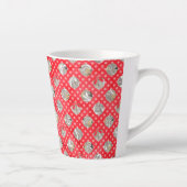 Tasse Latte Élégant Motif de Noël (Droite)